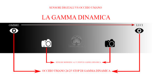 gamma dinamica sensore fotografico