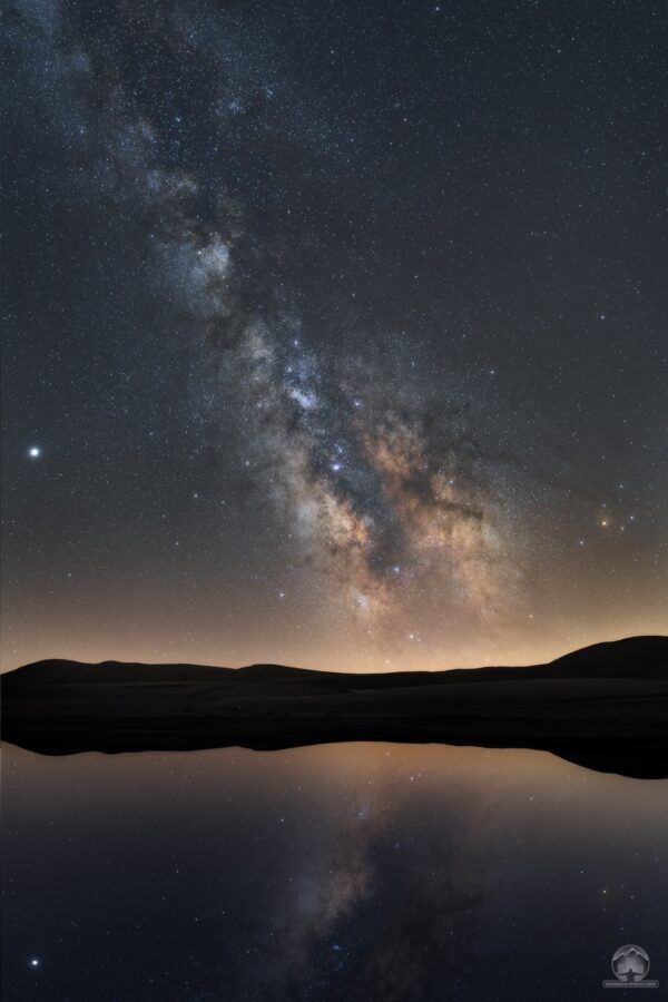 Via Lattea sopra Campo Imperatore durante il corso di fotografia notturna