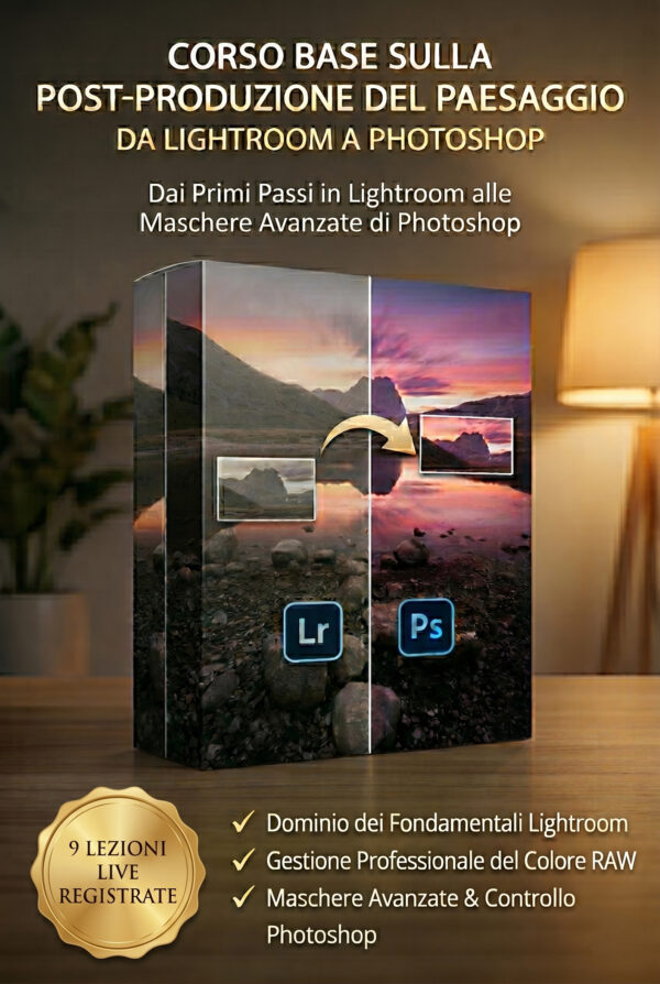Corso Base sulla Post-Produzione del Paesaggio - Base (Da Lightroom a Photoshop)