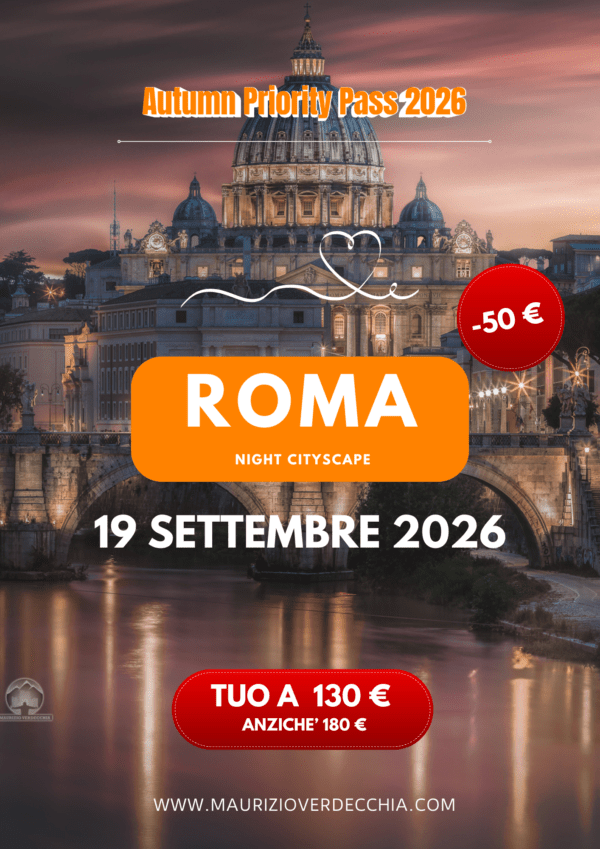 PRE-ISCRIZIONE: Roma Eterna - Night Cityscape (19 settembre)